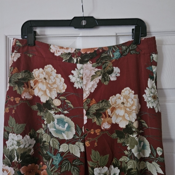 Chico's Floral Palazzo Pants Women 2R - Picture 5 of 7